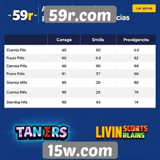 Comparação de jogos populares disponíveis no site